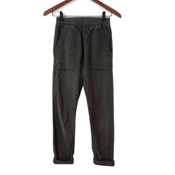 Prairie Underground Charcoal Grey Pants Skinny Cuffed Pull On XS Cotton - Picture 1 of 7